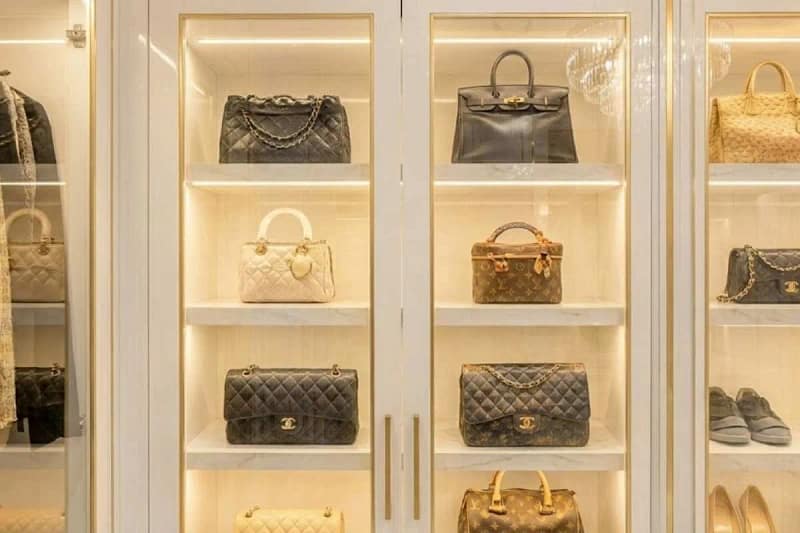 Custom closet drawers with soft-close hardware and premium materials